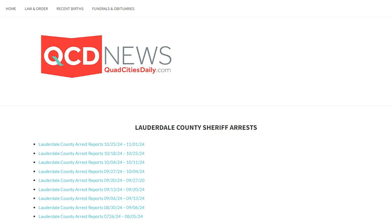 Lauderdale County Sheriff Arrests - Quad Cities Daily